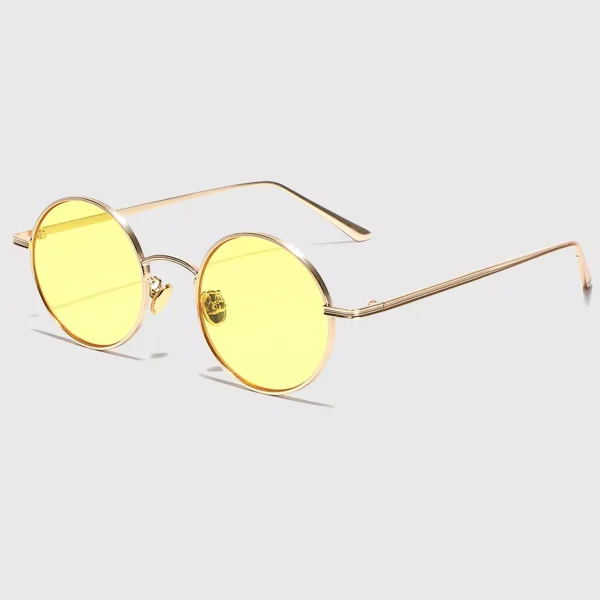 Women's Retro Round Metal Sunglasses