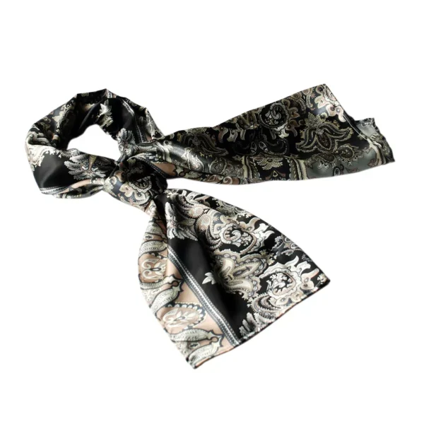 Slickblue Silk Paisley Scarf - Soft, Lightweight & Fashionable Women's Shawl, Perfect Accessory for Any Outfit